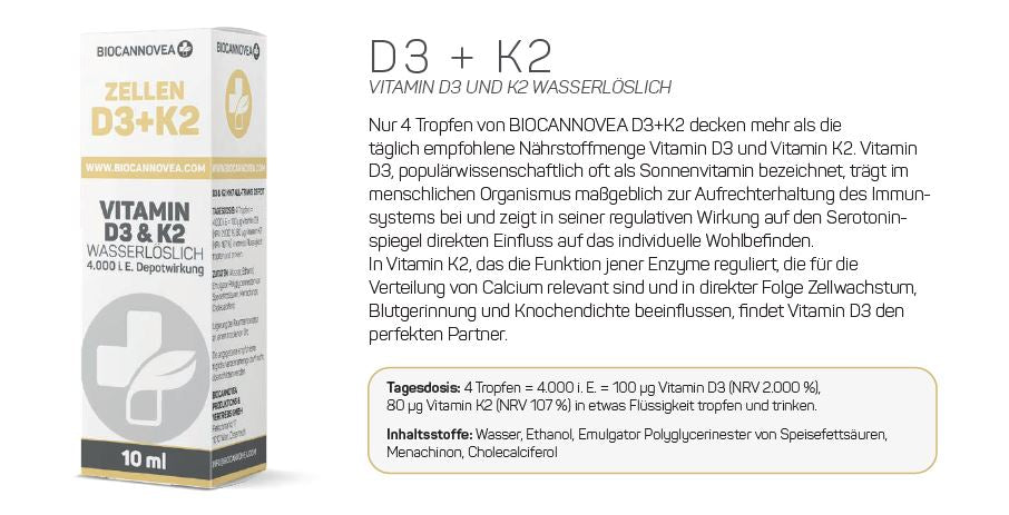 Vitamin D3+K2 wasserlöslich